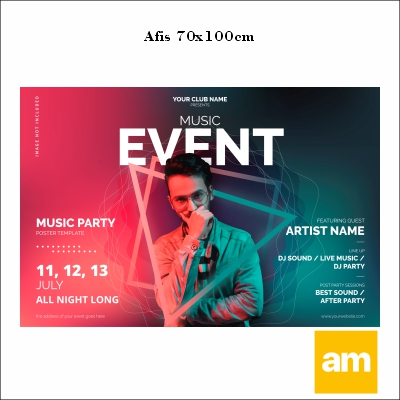 Afis A-70*100 cm hartie 120 g solvent imprimat ecosolvent min 10 buc