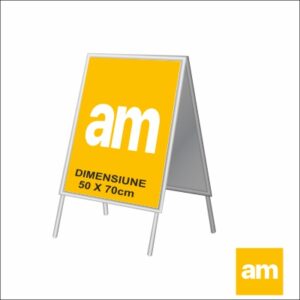 People Stopper, 50*70 cm, aluminiu