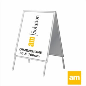 People Stopper, 70*100 cm, aluminiu