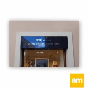 Reclama bond, volumetrie negativa, iluminare LED