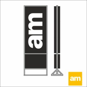 Totem Stiplex, structura metalica, iluminare neon